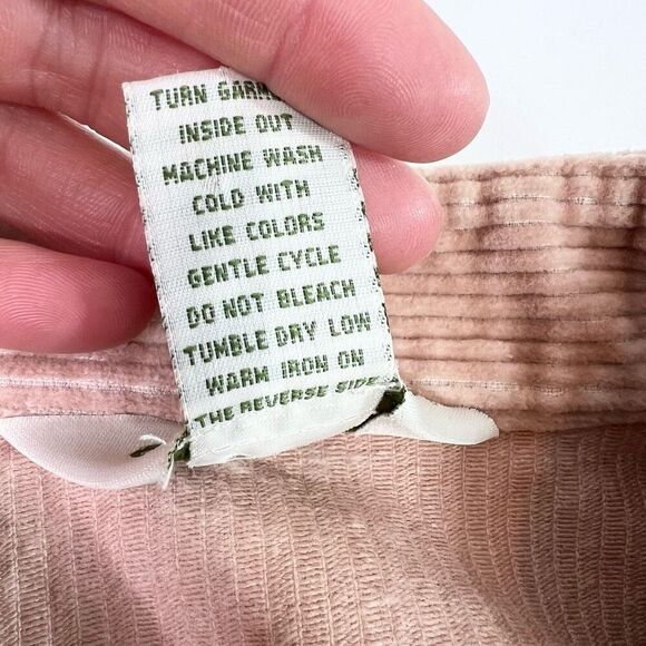 Orvis Jacket Shacket Womens 18 Corduroy Pink Button Up Lightweight Peach - Picture 7 of 9